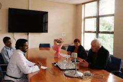 REV.JENU JOHN ACHEN MEETING WITH ARCH BISHOP OF IRELAND, THE MOST REV. MICHAEL JACKSON AT THE CHURCH HOUSE ON 16/5/23